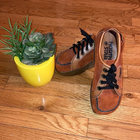 KIDS NORTH STAR SUPER RARE!!! Sz 6.5 suede & leather vintage shoes-gr8 condition - Picture 2 of 8